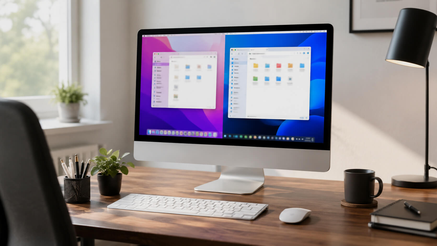 Mac-Arbeitsplatz mit Windows-Fenster – Parallels Desktop 26 Test